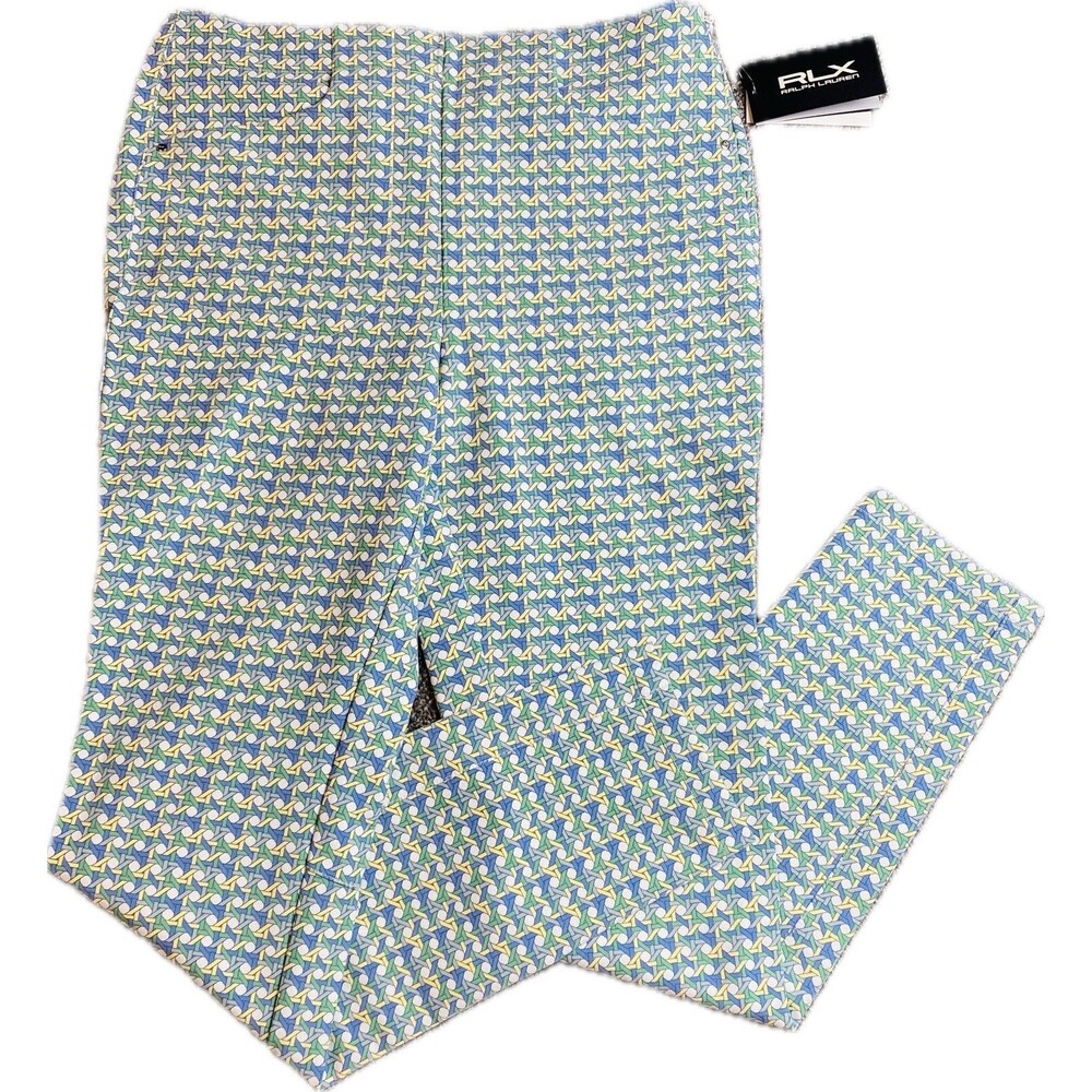 F. Ralph Lauren Golft Pants Size 6 Multicolor Pocket Zipper. NWT $188